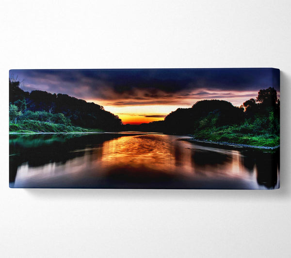 Fire Sunrise Lake