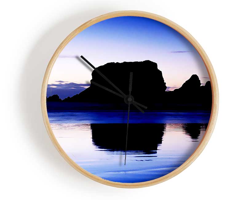 Moonlit Ocean Reflection Clock - Wallart-Direct UK