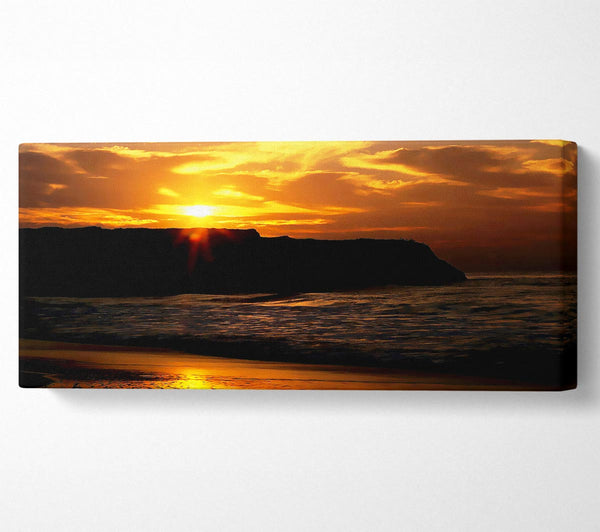 Sunrise Over Ocean Rocks