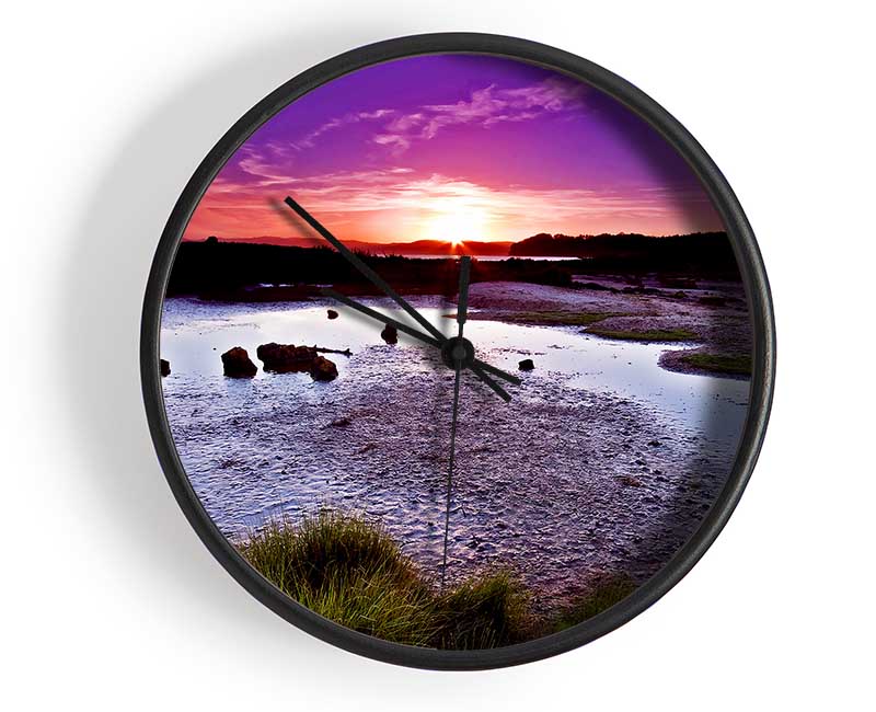Sunset On Top Of The World Clock - Wallart-Direct UK
