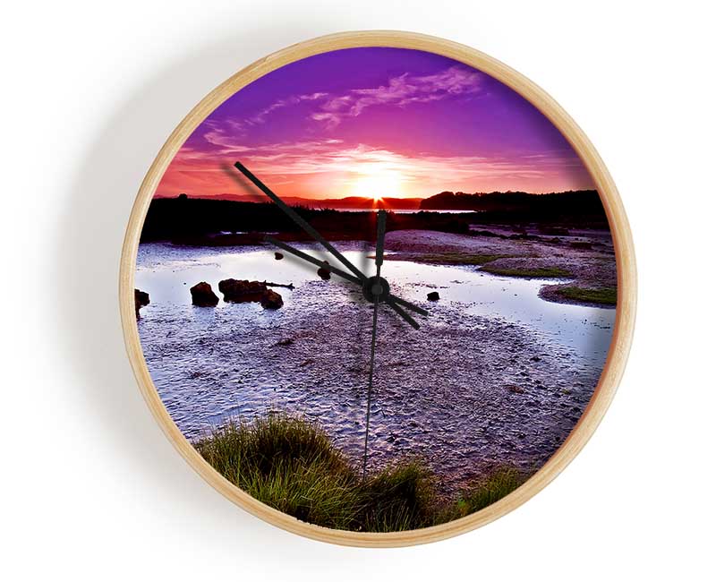 Sunset On Top Of The World Clock - Wallart-Direct UK