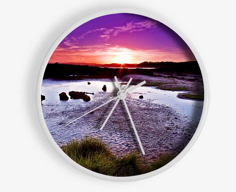 Sunset On Top Of The World Clock - Wallart-Direct UK