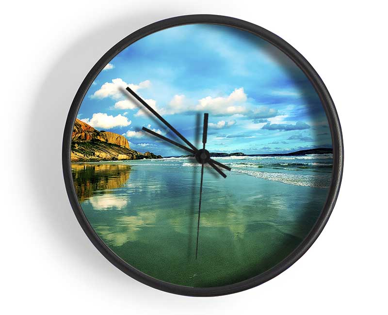 Serene Ocean Reflections Clock - Wallart-Direct UK
