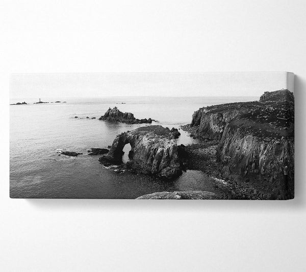 Ocean Rocks B n W