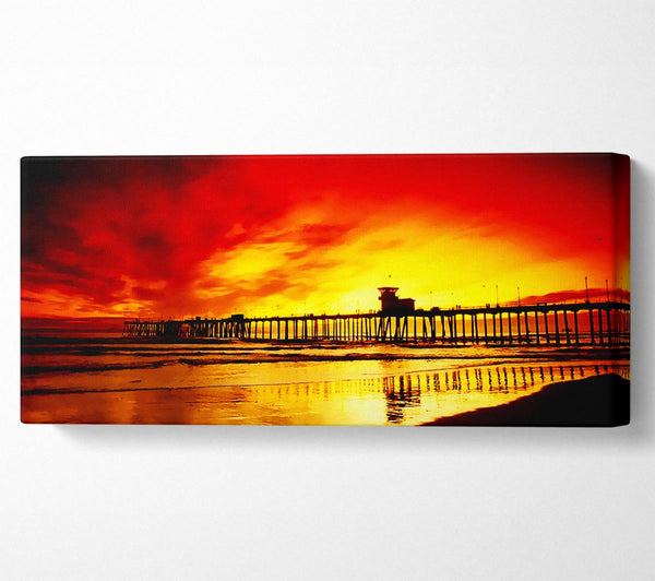 Fire Skies Over The Pier