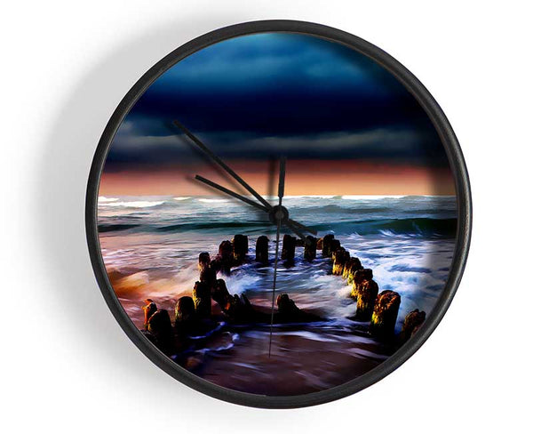 The Oceans Architect Clock - Wallart-Direct UK