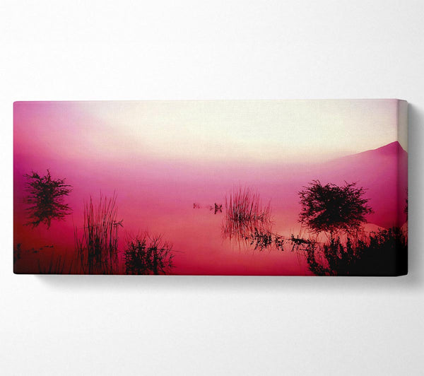 Pink Misty Lake