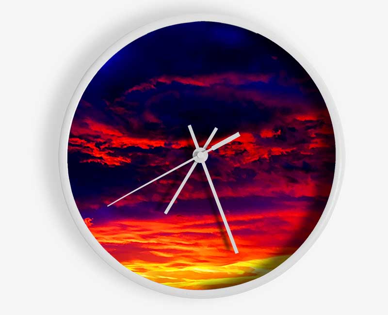 Stunning Rainbow Skies Clock - Wallart-Direct UK