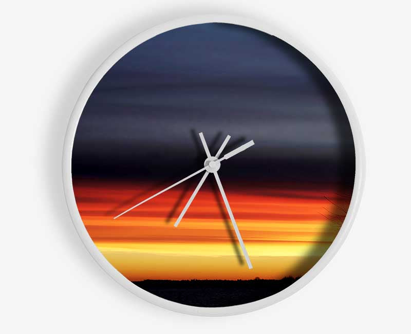 Stunning Ocean Blaze Clock - Wallart-Direct UK