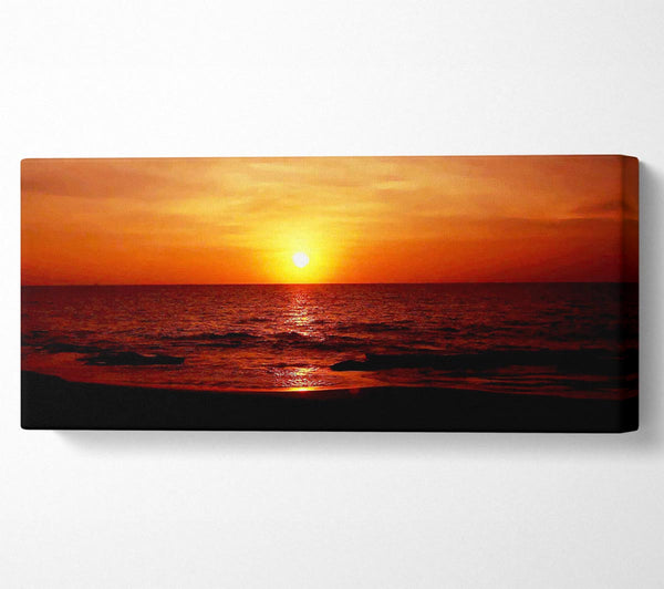 Sonnenuntergang Ozeanwellen