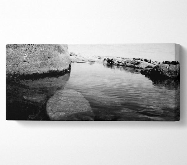 Ocean Rock Bay B n W