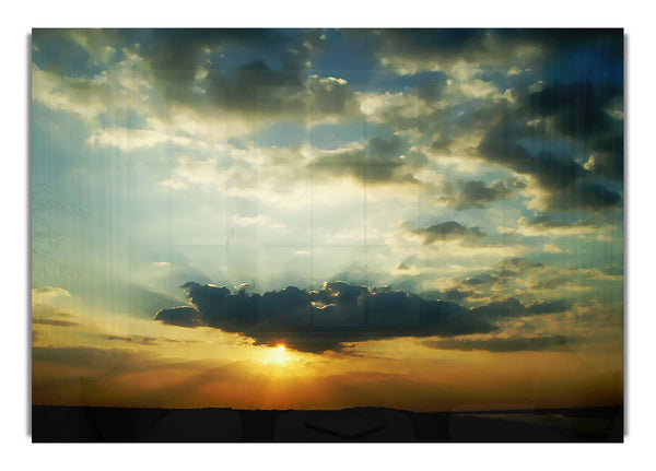 Sonne brennt am Himmel