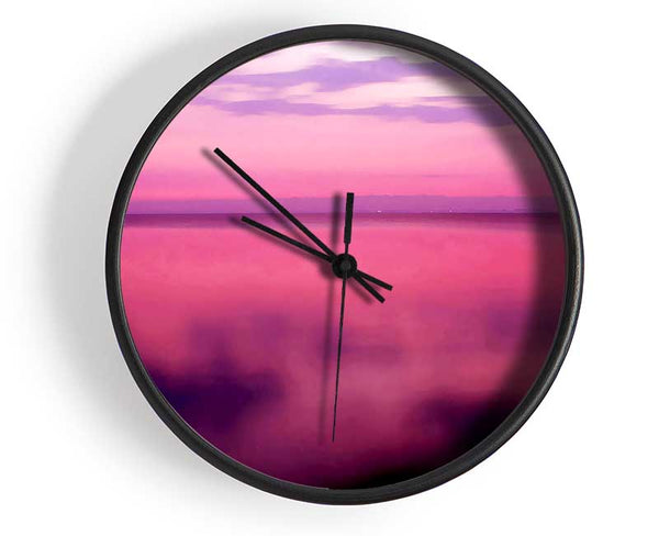 Pink Calm Clock - Wallart-Direct UK