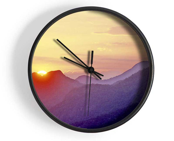 Sunset Over Brazil Clock - Wallart-Direct UK