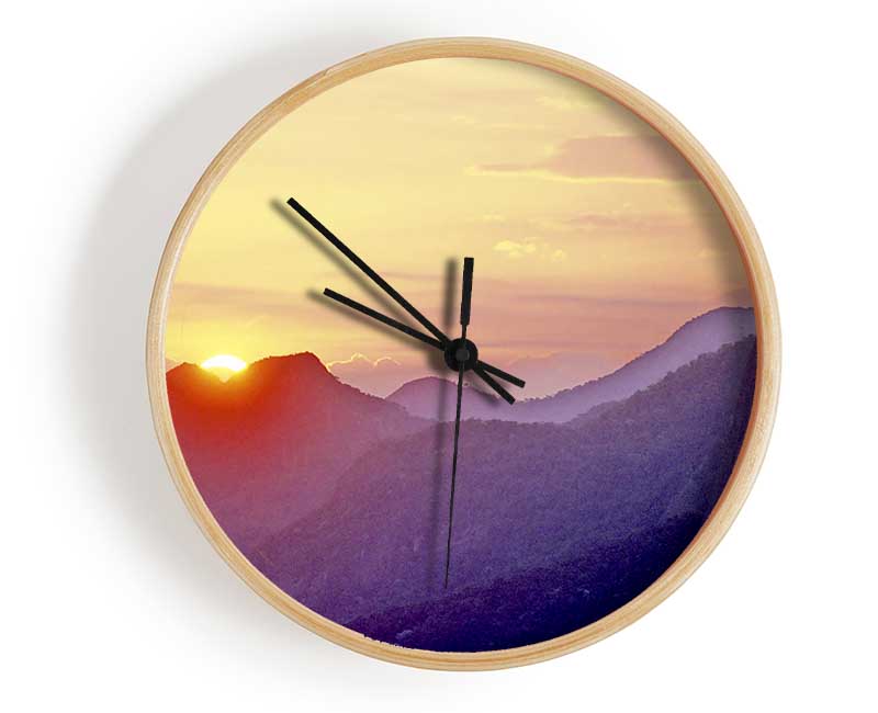 Sunset Over Brazil Clock - Wallart-Direct UK