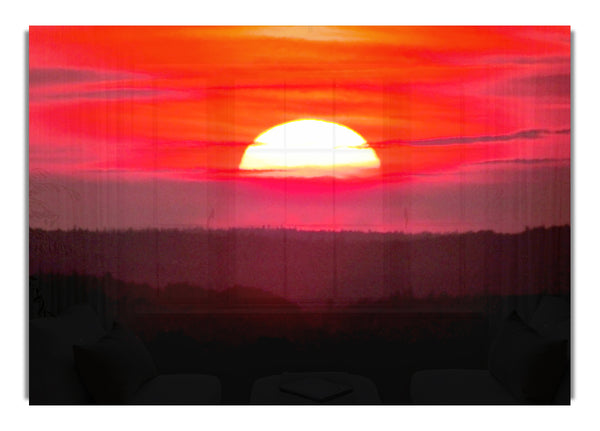 Rosa Sonnenuntergangsglasur