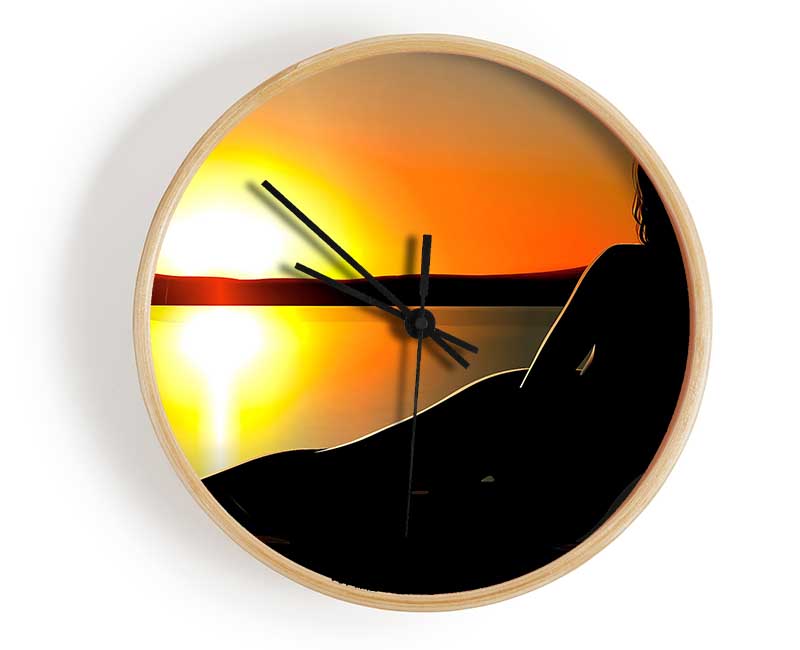 Woman In The Shade Clock - Wallart-Direct UK