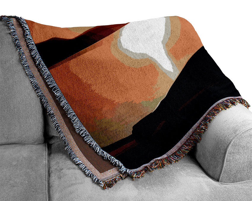 Woman In The Shade Woven Blanket