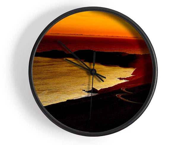 San Francisco Sunset Clock - Wallart-Direct UK