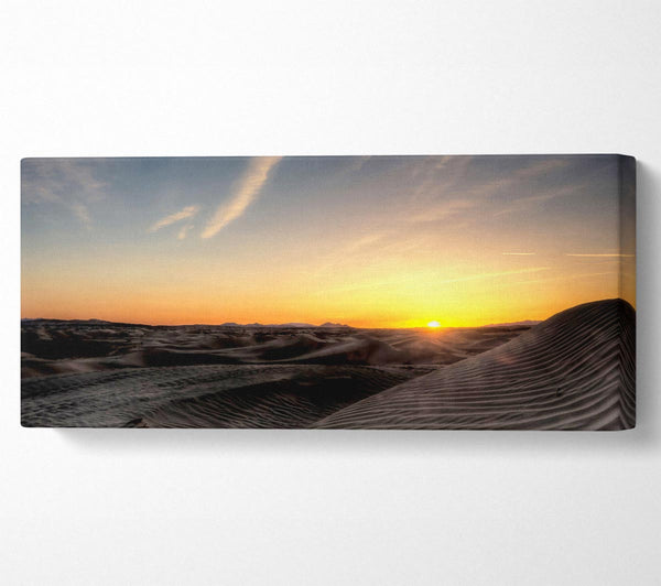 Kleiner Sahara-Sonnenuntergang