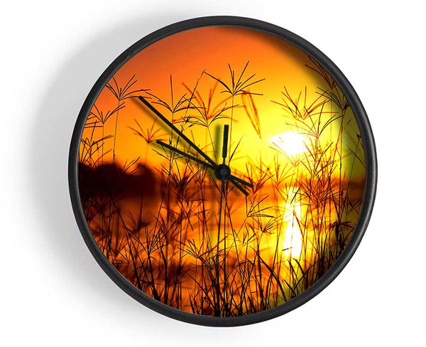 Sunset Light Summer Clock - Wallart-Direct UK