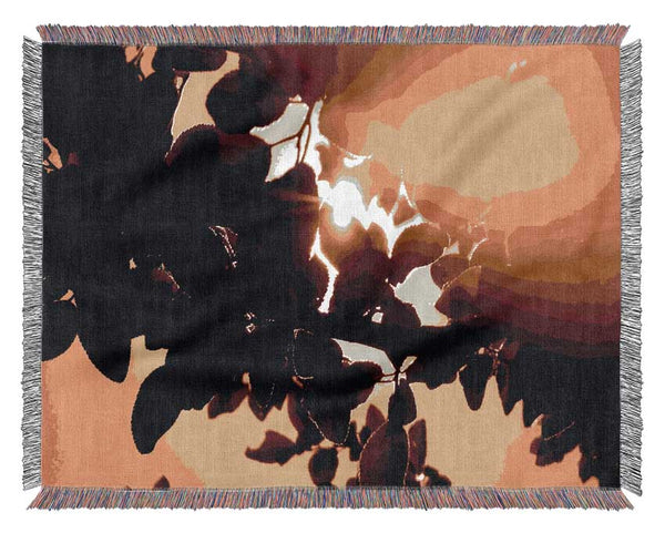 Sunlight Through Leaves Woven Blanket