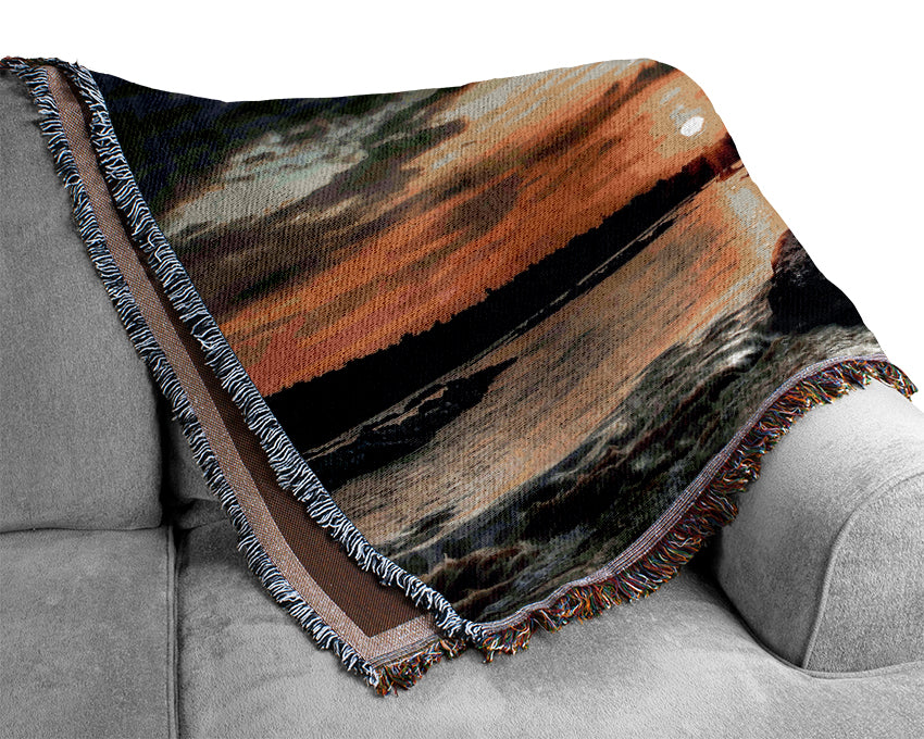 Sunset Storm Woven Blanket