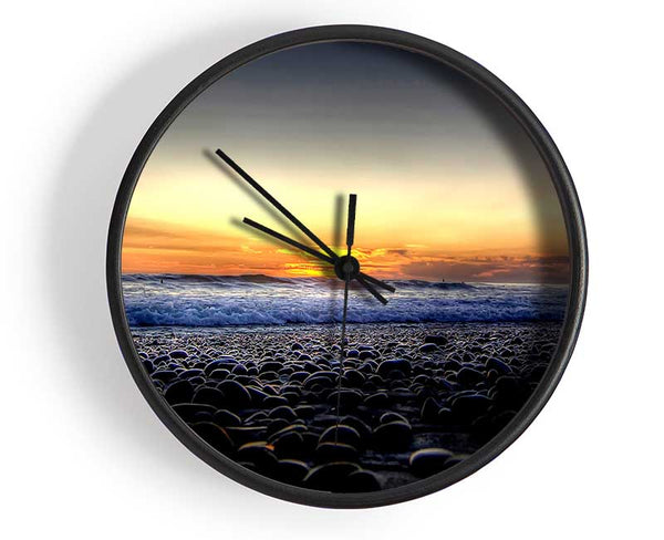 Stones On The Beach Clock - Wallart-Direct UK