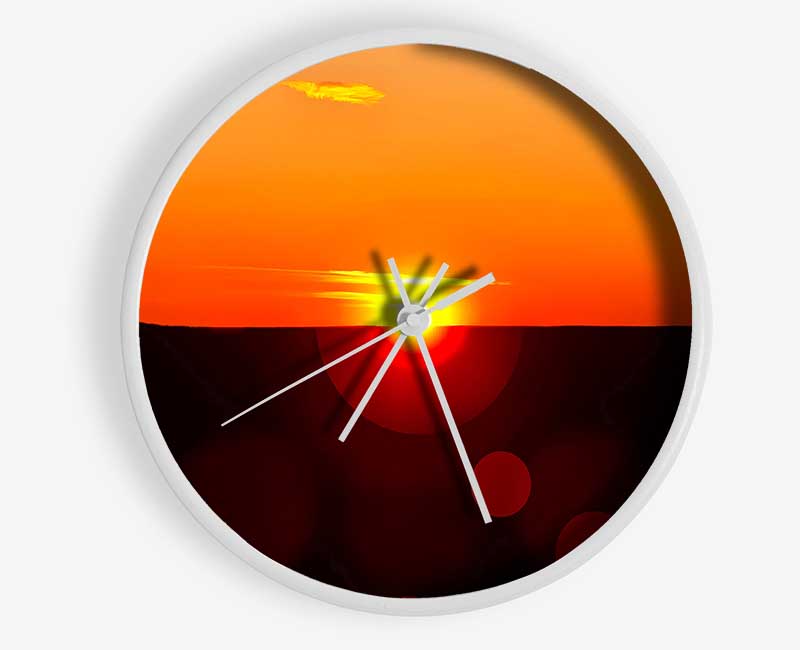 Sunset Sparkle Clock - Wallart-Direct UK