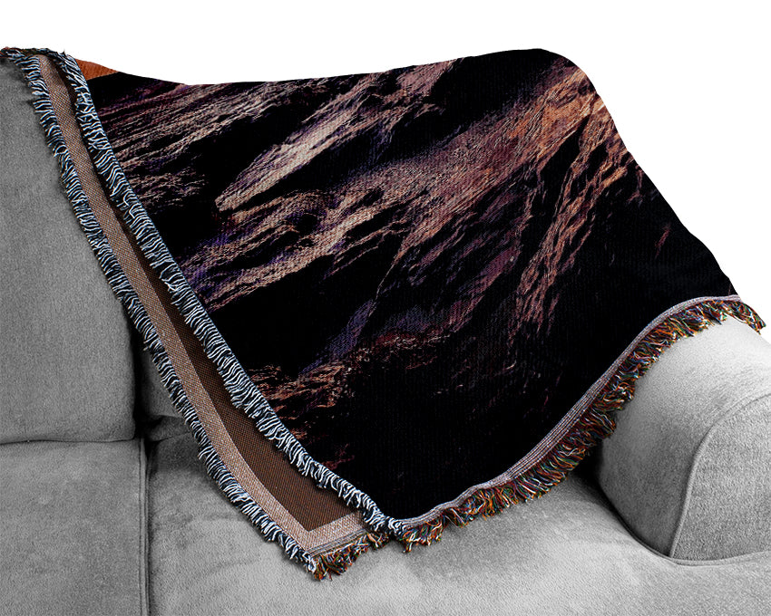 Shore Waves Woven Blanket