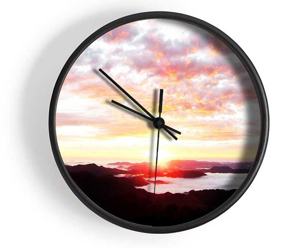 Sky Sunrise Ocean Clock - Wallart-Direct UK