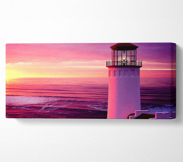 Leuchtturm Rosa Sonnenuntergang