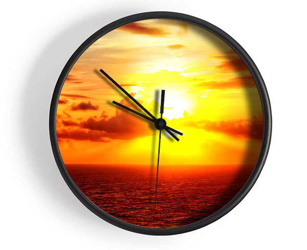 Sunrise Across The Sea Clock - Wallart-Direct UK