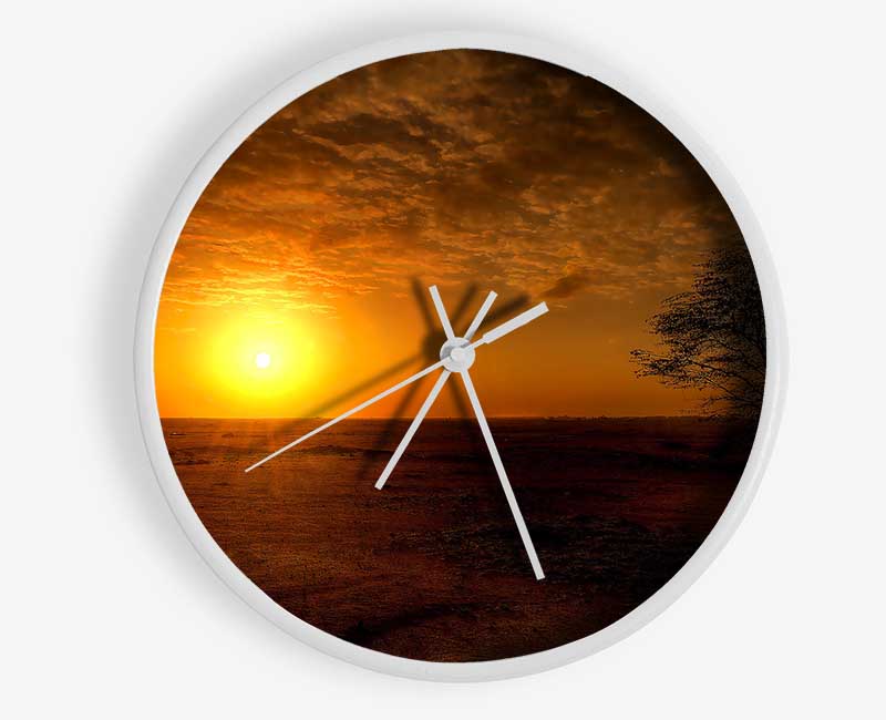 Sunset Ocean Beauty Clock - Wallart-Direct UK