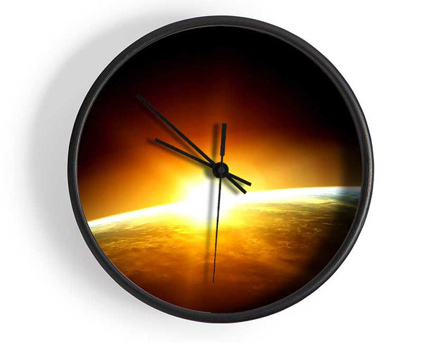 Sunrise Over The Earth Clock - Wallart-Direct UK