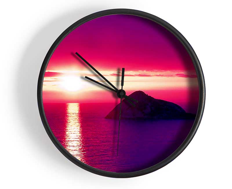 The Sun Across The Ocean Sky Clock - Wallart-Direct UK