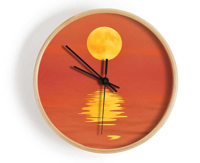 Surreal Sun Reflections Clock - Wallart-Direct UK