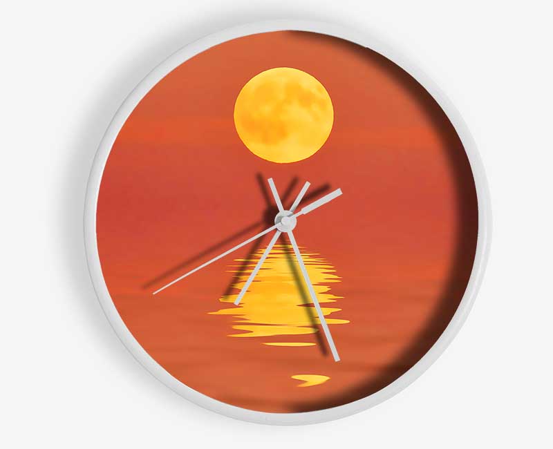 Surreal Sun Reflections Clock - Wallart-Direct UK