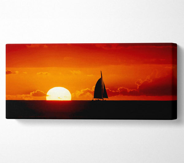 Segelboot Sonnenuntergang