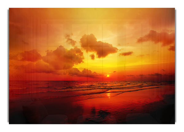 Ferne Sonnenuntergang Ozean