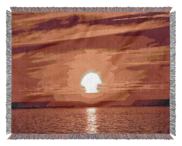The Oceans Golden Delight Woven Blanket