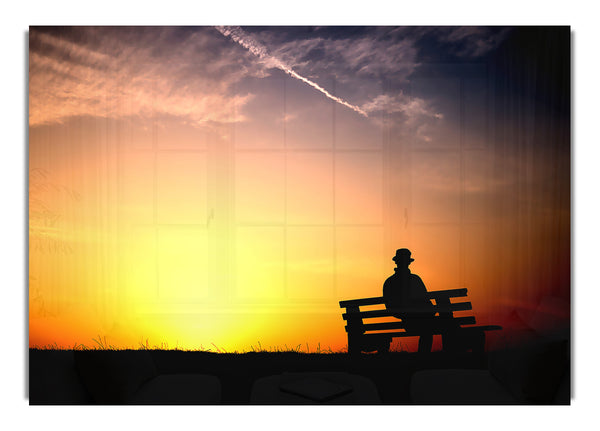 Angenehmer Sonnenuntergang