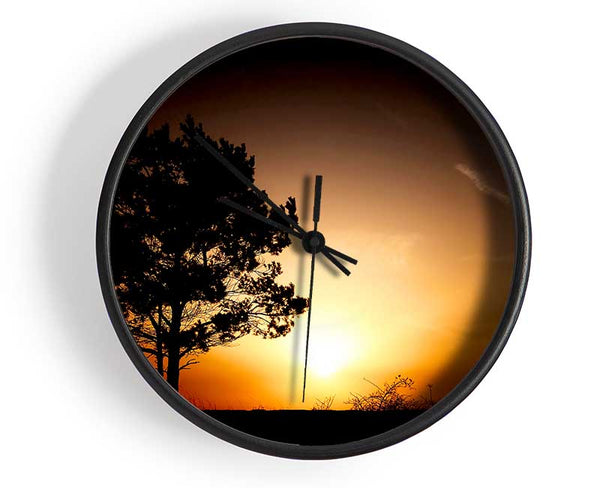 Sunrise Tree Clock - Wallart-Direct UK