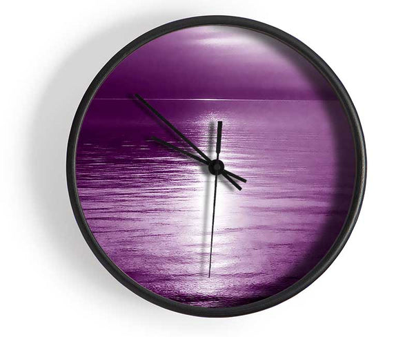 Serenity Mauve Clock - Wallart-Direct UK