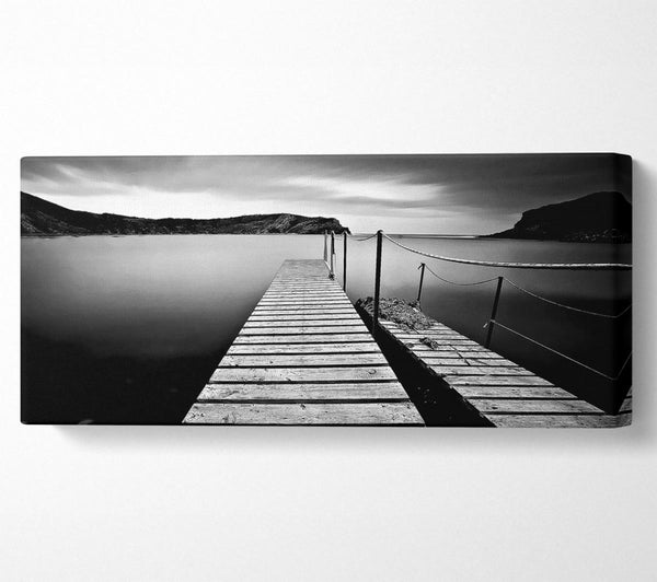 Abstrakter Pier B n W