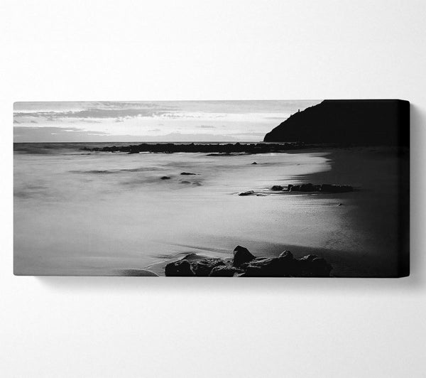 Sonnenuntergang Gezeiten B n W