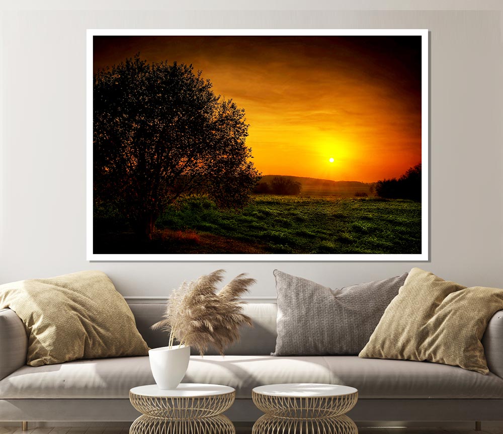Yorkshire Dales Glow Print Poster Wall Art