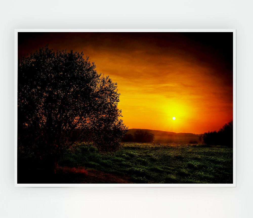 Yorkshire Dales Glow Print Poster Wall Art