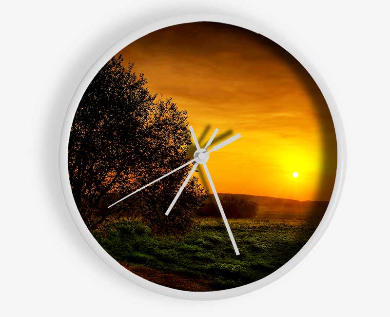 Yorkshire Dales Glow Clock - Wallart-Direct UK