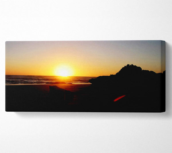 Die Sonne in der Abenddämmerung
